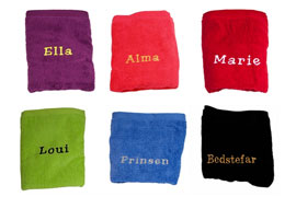 Håndklæder med navn